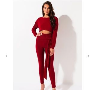 Akira Tie Front Legging Set